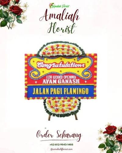 Bunga Papan Congratulation di Loyang